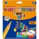 Lápices de colores Bic Kids Evolution Stripes Multicolor 24 Piezas